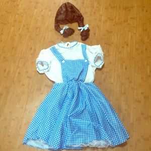 Wizard of Oz Dorothy Halloween Costume with Wig